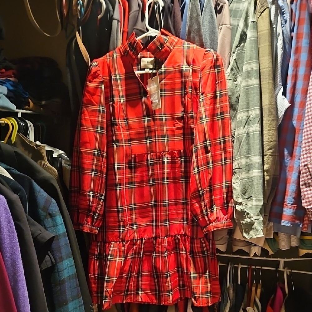 Tuckernuck Red Plaid  Dress
